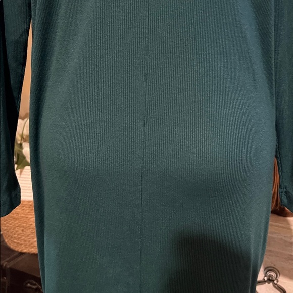 All American Comfort rib, maxi, long sleeve dress green size L petite - Picture 8 of 11